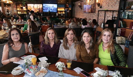  Ana Fonte, Bety Lavín, Gaby Godínez, Laura Monjarás y Gaby Lozano.