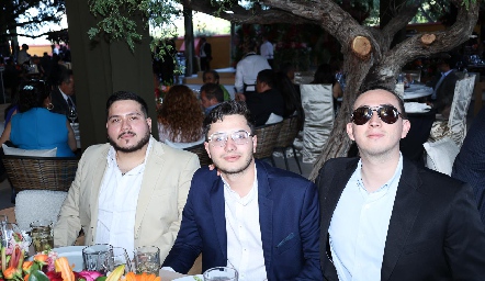  Aaron Jasso, Alejandro Maldonado y Ernesto Ramírez.