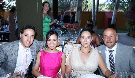  Luis Rene, Ana María Alba. María Eugenia Márquez y Luis Fernando Romero.