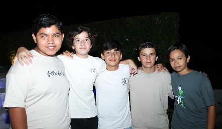  Miguel, Francisco, Gabriel, Hugo Vidal y Marcelo Estrada.