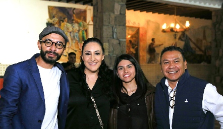  Carlos Rivera, Paulina Gómez, Gretel Valdés y David Rodríguez.