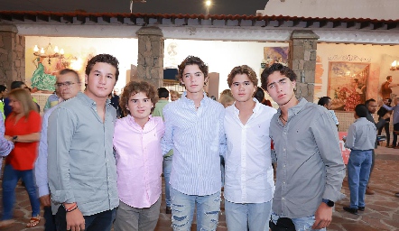  Carlos de los Santos, Álvaro Gómez, Gabriel de la Maza, Juan Pablo Wagner y Joaquín González.