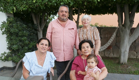  Claudia Ávila, Manuel Ascanio, Gladis Villasana, Tere Benavente y María Emilia Villasana.