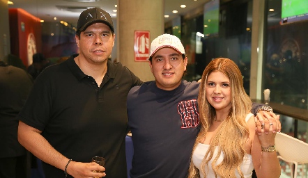  Yosef Payán, Rubén Ortiz y Ale Ríos.