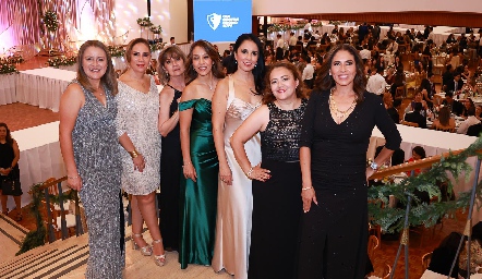  Georgina Ortiz, Lili Acuña, María Elena Duran, Susana Tello, Jazmín Garcín, Ruth Martínez y Gaby Pérez.