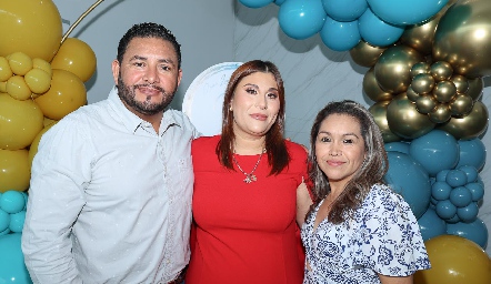  Dra. Laura Guillén, Joel Rivera y Carolina Sánchez.