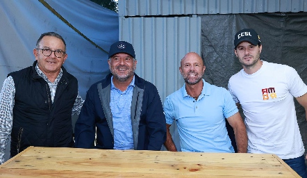  Octavio Aguillón, Mariano Gamboa, Werner Heinze y Claudio Meade.