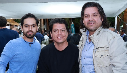  Antonio Espinoza, Alejandro de los Cobos y Rodrigo Soto.