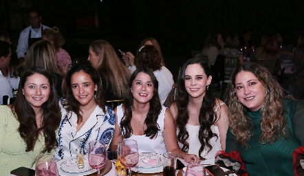  Nayelli Maya, Isabella Torres, Érika Ríos, Alynn Ruiz y Sofía Rangel.