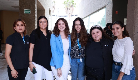  Briseida, Lety, Sara, Elena Gómez, Karina Castañeda e Itzel Valle.