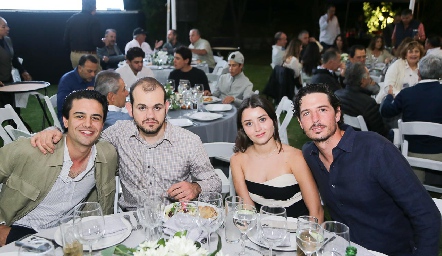  Gerardo Valle, Elías Abud, María Muñoz y Diego Jourdain.