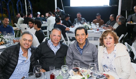  Melo Soto, Andrés Téllez, Rodrigo y Susana Delgado.