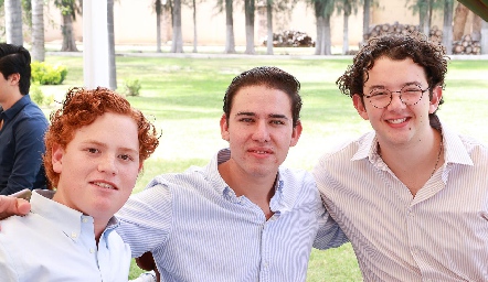  Francisco Torres, Marco Azuara y Chemi.