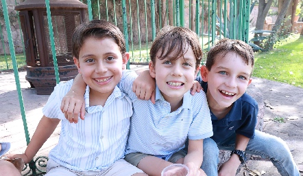  Rodrigo Mendizábal, Marcelo Flores y Jorge Hernández.