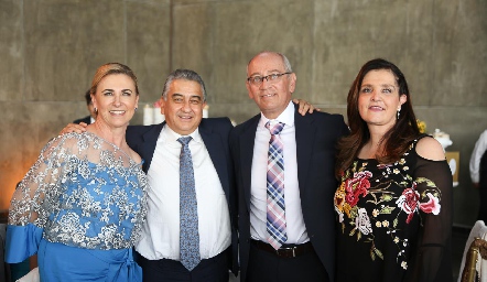  Ana María Ferrari, Tomás Loredo, Juan Manuel de Alba y Marcela Orozco.