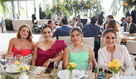  Alexa Zúñiga, Ana Isabel Cuéllar, Fernanda Hernández y Fernanda Cantú.