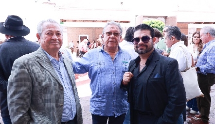  Claudio Alberto, Manuel Reyes y Noel Alvarado.