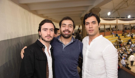  Mateo Guerra, Juan Pablo Payán y Andrés Quintero.