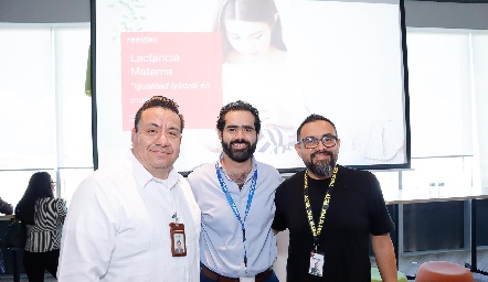  José Luis Torres, Néstor Garza y Fernando Ramírez.