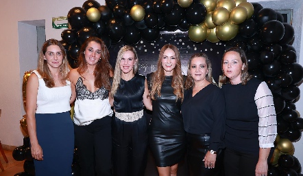 Susana de la Fuente, Judith Gómez, Elsa Paz, Luz Adriana Arellano, Yabne Montejano y Pilar Valladares.