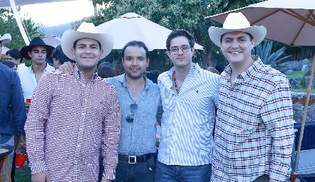  Rodrigo Villasana, Pablo Chávez, Alejandro Torres y Diego Bárcena.