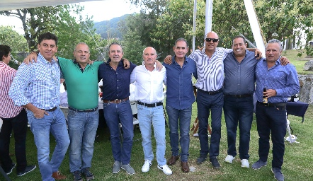  Luis Tinajero, Omar Gutiérrez, Gerardo Valle, Tomás Alcalde, Eduardo Zendejas, Roberto Alcalde, Adolfo Arriaga y Mauricio Autrique.