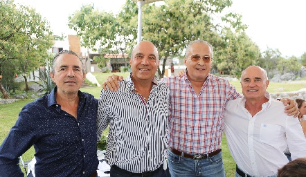  Gerardo Valle, Roberto Alcalde, Carlos Brueggeroff y Tomás Alcalde.