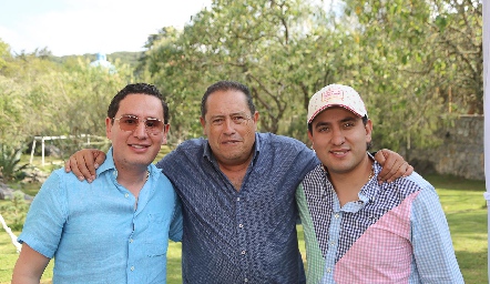  Aldo Partida, Adolfo Arriaga y Rubén Ortiz.