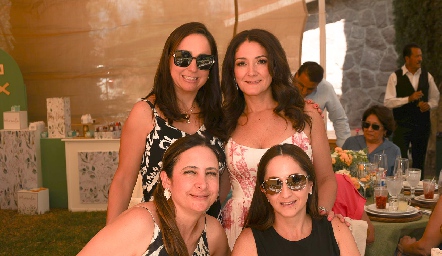 Cynthia Alcalde, Mercy Lafuente, Mariana Calvillo y Genoveva Flores.