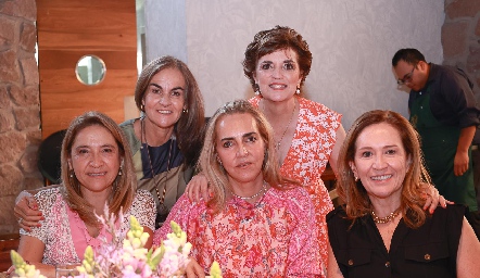  Alicia de la Rosa, Carmen Zapata, Mimí Hinojosa, Lorena Maza y Mónica Dorador.