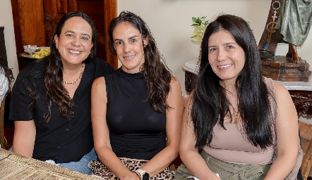  Ana Paula Domínguez, Lourdes Ortiz y Adriana Salguero.