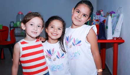  Sofía Calvillo, Renata Jaimes e Irene Figueroa.