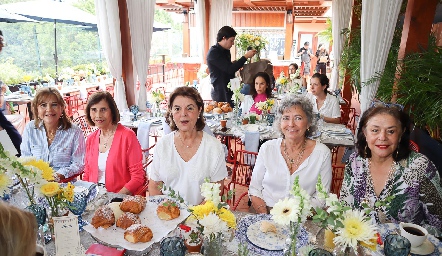  Lucía Estrada, Ana Lucía Díaz, Lulis Abella, Marusa Palau y Mónica Silos.