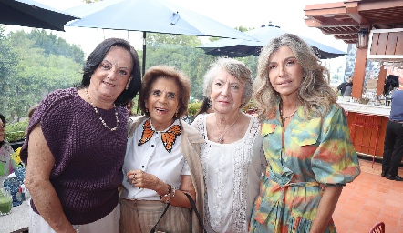  Melissa Gómez, Guillermina Anaya, Maru Ugalde y Márgara Herrera.