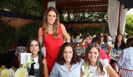  Andrea Ordaz, Melissa Ruiz, Andrea Aranda y Roxana Ortiz.