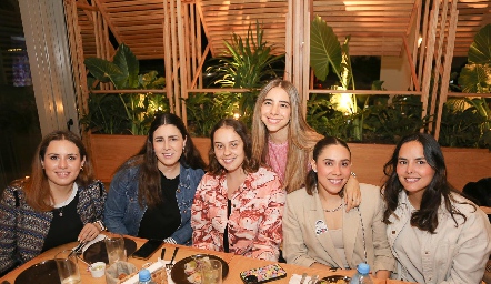  Pau Suárez, Marijó Raymond, Ale Treviño, Estefanía Leija, Marijó Correa y Ceci Dávila.