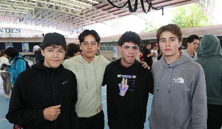  Félix, Juan Carlos, Juanpa y José Miguel.