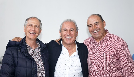 Víctor Medlich, Tatis Abud y Calolo Pérez.