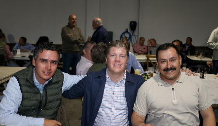  Xavier Azcárate, Manuel Zárate y Julio César Pérez.