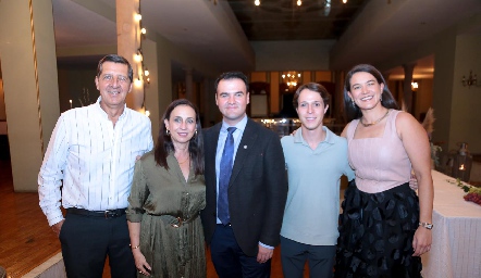  Alfonso Labarthe, Carmen Bravo, Vicente González, Jorge Del Valle y Regina González.