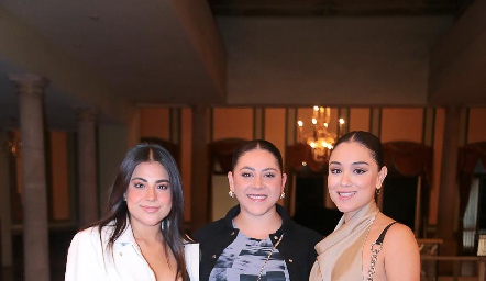  María José Méndez, Ana Paula Díaz y Valeria Sustaita.