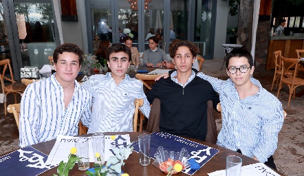  Carlos de los Santos, Rodrigo Abaroa, José Miguel Guerra y Marcelo Galán.