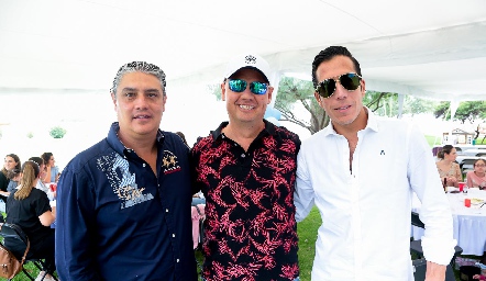  David Cortés, Mario Burgos y Sergio García.