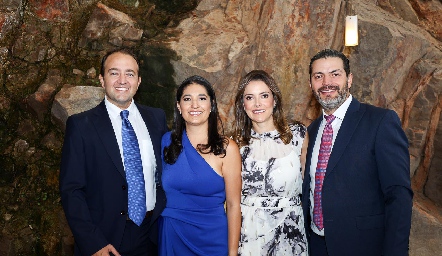 Javier Algara,  Martha Morales,  Adriana Medina y Fernando Toranzo.