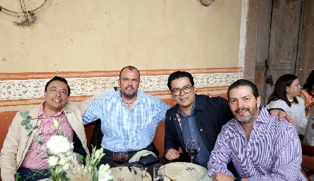  José Guerrero, Andrés Vázquez, Álvaro Ortiz y Fernando Toranzo.