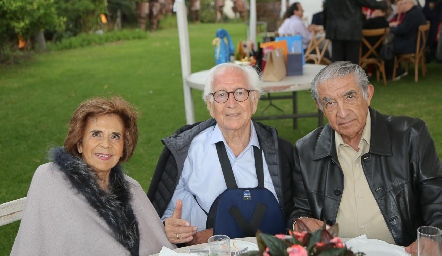  Guillermina Anaya, Marcelo de los Santos y Pbro. Carlos Medina.