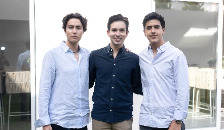  Rubén Cerda, Diego González y Juan Paulo Almazán.