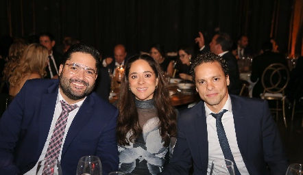  Andrés Franco, Armida Enríquez y Daniel Delgadillo.