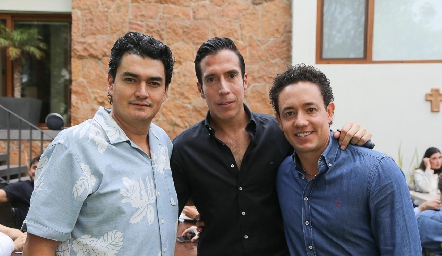  Alberto Díaz de León, Sergio García y Chino Romo.