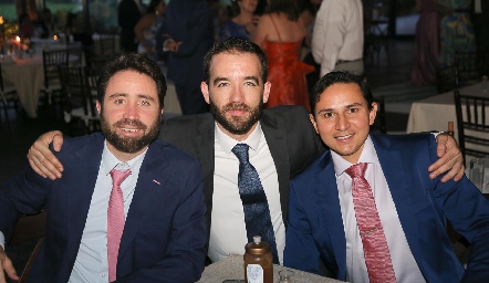  Alejandro Castañeda, Enrique Anaya y Héctor Villalobos.